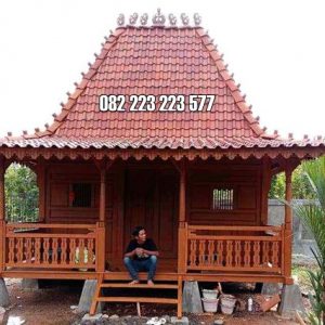 Rumah Kayu Geladak Model Joglo Panggung Jati Jepara