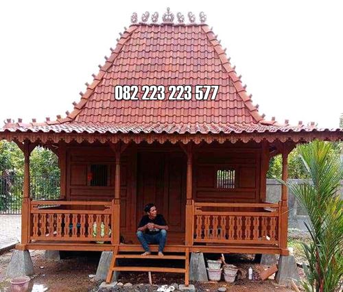 Rumah Kayu Geladak Model Joglo Panggung Jati Jepara