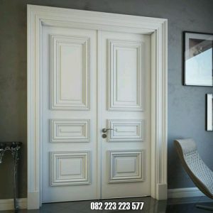 Pintu Double Minimalis Warna Putih Desain Elegan