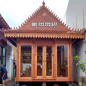 Aula Rumah Kayu Minimalis Ukir Buatan Rama Jaya Jati Jepara