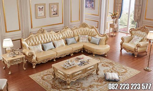 Sofa Tamu Rumah Mewah Model Royal Ukir Jepara